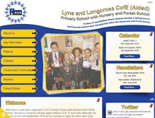 Tablet Screenshot of lyneschool.com